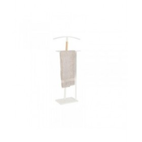 Attaccapanni da Terra DKD Home Decor Naturale Legno Acciaio Bianco (48 x 20 x 106,5 cm)