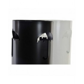 Portaombrelli DKD Home Decor 19 x 47 cm Bianco Nero Acciaio Ombrelli 19 x 19 x 47 cm (2 Unità)