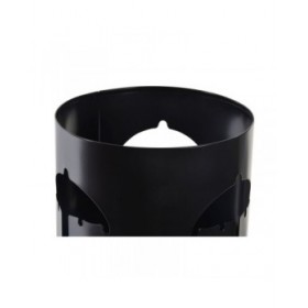 Portaombrelli DKD Home Decor 19 x 47 cm Bianco Nero Acciaio Ombrelli 19 x 19 x 47 cm (2 Unità)