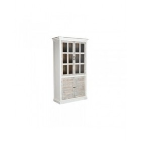 Stand Espositore DKD Home Decor 110 x 45 x 200 cm Cristallo Alluminio Legno di mango