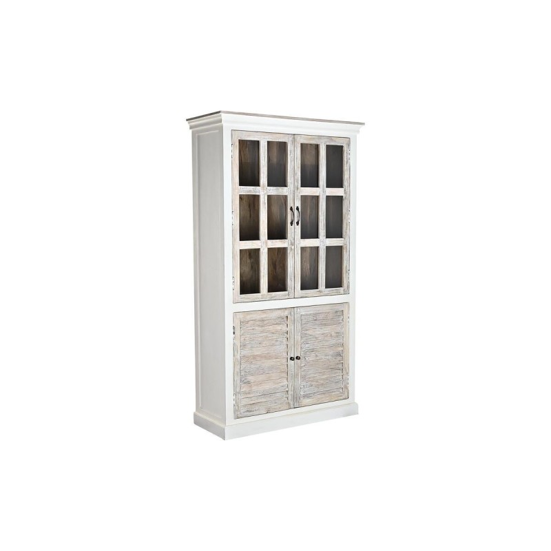 Stand Espositore DKD Home Decor 110 x 45 x 200 cm Cristallo Alluminio Legno di mango
