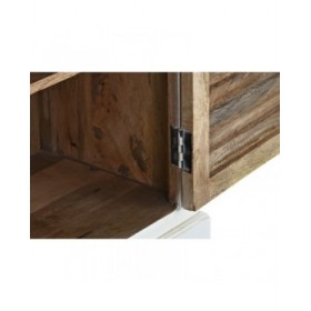 Stand Espositore DKD Home Decor 110 x 45 x 200 cm Cristallo Alluminio Legno di mango