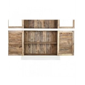 Stand Espositore DKD Home Decor 110 x 45 x 200 cm Cristallo Alluminio Legno di mango