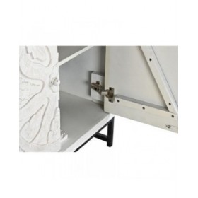 Credenza DKD Home Decor   Bianco Metallo Legno di mango 150 x 38 x 80 cm