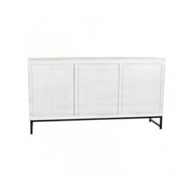 Credenza DKD Home Decor   Bianco Metallo Legno di mango 150 x 38 x 80 cm