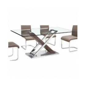 Ingresso DKD Home Decor Trasparente Argentato Marrone scuro 120 x 40 x 75 cm