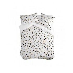 Copripiumino HappyFriday Blanc Golden dots Multicolore 140 x 200 cm