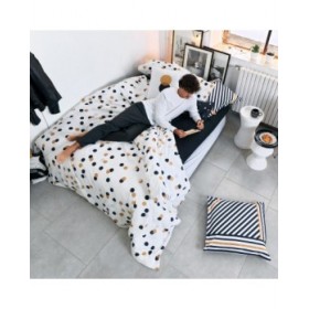 Copripiumino HappyFriday Blanc Golden dots Multicolore 140 x 200 cm