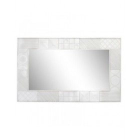 Specchio da parete DKD Home Decor Bianco Moderno Rombos 154 x 4 x 94 cm