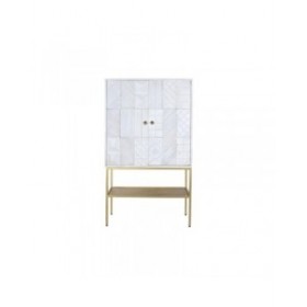 Credenza DKD Home Decor Dorato Metallo Bianco Legno di mango (91 x 44 x 152 cm)