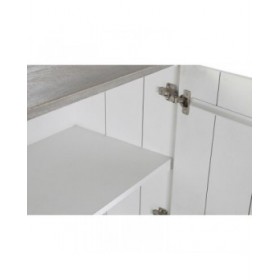 Credenza DKD Home Decor Grigio Dorato Metallo Bianco Legno di mango (152 x 43 x 84 cm)