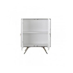 Credenza DKD Home Decor Grigio Dorato Bianco Ottone Legno di mango (93 x 41 x 114 cm)