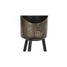 Set di Vasi DKD Home Decor Nero Rame Metallo Vintage 26 x 26 x 70 cm