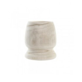 Vaso DKD Home Decor Marrone Naturale Legno di paulownia Boho 16 x 16 x 18 cm (2 Unità)