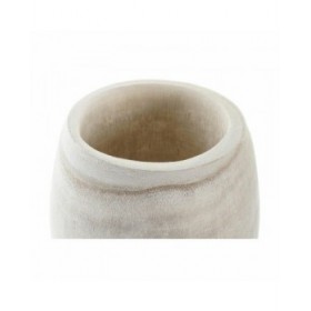 Vaso DKD Home Decor Marrone Naturale Legno di paulownia Boho 16 x 16 x 18 cm (2 Unità)