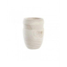 Vaso DKD Home Decor Marrone Naturale Quadrato Boho 15 x 15 x 20 cm