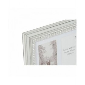 Cornice Portafoto DKD Home Decor Luxury Dorato Argentato Cristallo polistirene Tradizionale 46,5 x 2 x 28,5 cm (2 Unità)