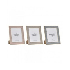 Cornice Portafoto DKD Home Decor Cristallo Legno MDF (26 x 2 x 31 cm) (3 Unità)