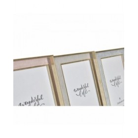 Cornice Portafoto DKD Home Decor Cristallo Legno MDF (26 x 2 x 31 cm) (3 Unità)