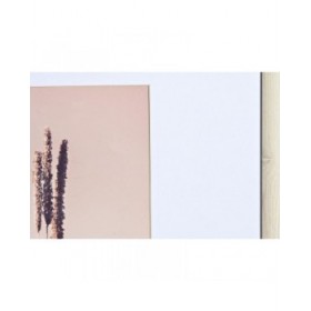 Portafoto da Parete DKD Home Decor Cristallo Naturale Bianco Legno MDF Boho (32,5 x 1,5 x 45 cm)