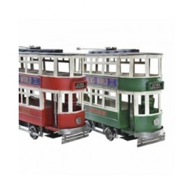 Statua Decorativa DKD Home Decor Rosso Verde Treno Vintage 28 x 9 x 20 cm (2 Unità)