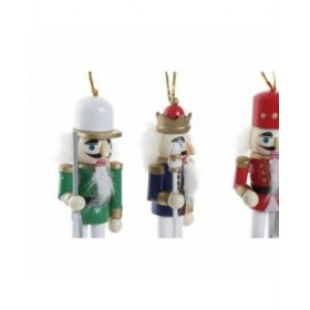Decorazione Natalizia DKD Home Decor Legno Schiaccianoci (3 x 3 x 10 cm) (4 Unità)