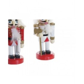Decorazione Natalizia DKD Home Decor Legno Schiaccianoci (3 x 3 x 10 cm) (4 Unità)