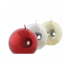 Candela DKD Home Decor Natale (9 x 9 x 9 cm) (3 Unità)