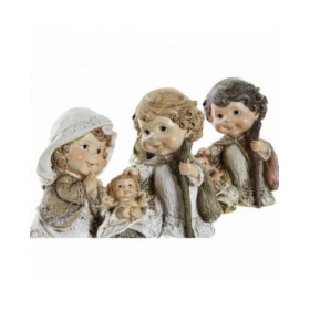 Presepe di Natale DKD Home Decor Resina Multicolore (16 x 9 x 12 cm) (2 Unità)