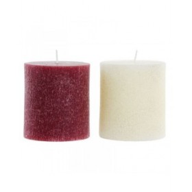Candela DKD Home Decor Natale (9 x 9 x 10 cm) (2 Unità)