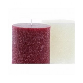 Candela DKD Home Decor Natale (9 x 9 x 10 cm) (2 Unità)