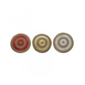 Tappeto DKD Home Decor Fibra Erba di mare (90 x 90 x 2 cm) (3 Unità)