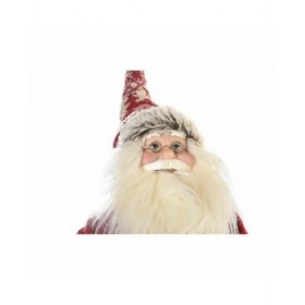 Statua Decorativa DKD Home Decor Rosso Grigio Legno Babbo Natale 42 x 22 x 48 cm