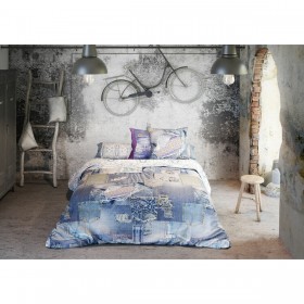 Copripiumino Lois GENOVA P. Azzurro 144 Fili 240 x 230 cm