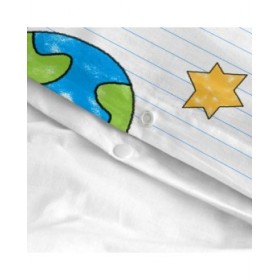 Set di copripiumino HappyFriday Mr Fox Space rocket Multicolore Singolo 2 Pezzi