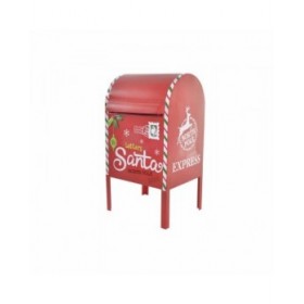 Cassetta della posta DKD Home Decor Bianco Rosso Metallo 29 x 24 x 52 cm