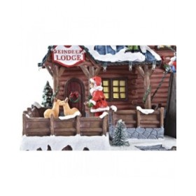Decorazione DKD Home Decor Movimento Luce LED Musicale Multicolore Resina 25,5 x 21 x 25 cm (3 Unità)
