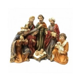 Presepe di Natale DKD Home Decor Resina (23 x 12,5 x 19,5 cm) (2 Unità)