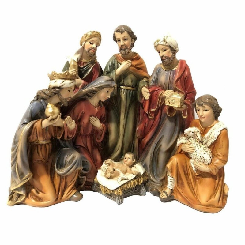 Presepe di Natale DKD Home Decor Resina (23 x 12,5 x 19,5 cm) (2 Unità)