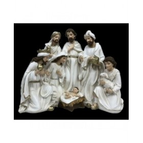Presepe di Natale DKD Home Decor Resina (23 x 12,5 x 19,5 cm) (2 Unità)
