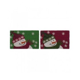 Zerbino DKD Home Decor Natale PVC Fibra di cocco (60 x 40 x 1,5 cm) (2 Unità)