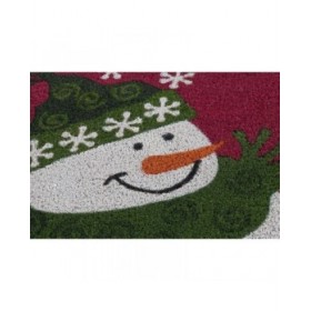 Zerbino DKD Home Decor Natale PVC Fibra di cocco (60 x 40 x 1,5 cm) (2 Unità)