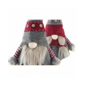 Statua Decorativa DKD Home Decor Natale Gnomo Poliestere (24 x 10 x 73 cm) (2 Unità)