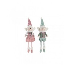 Statua Decorativa DKD Home Decor Natale Fata Poliestere Angelo (15 x 10 x 53 cm) (2 Unità)
