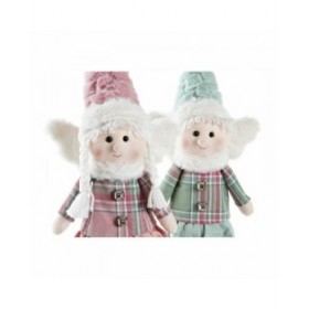 Statua Decorativa DKD Home Decor Natale Fata Poliestere Angelo (15 x 10 x 53 cm) (2 Unità)