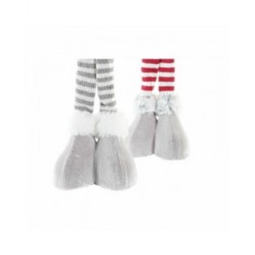 Statua Decorativa DKD Home Decor Natale Bambola Poliestere (17 x 9 x 79 cm) (2 Unità)