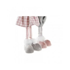 Statua Decorativa DKD Home Decor Natale Animale Poliestere Cervo (15 x 11 x 49 cm) (2 Unità)