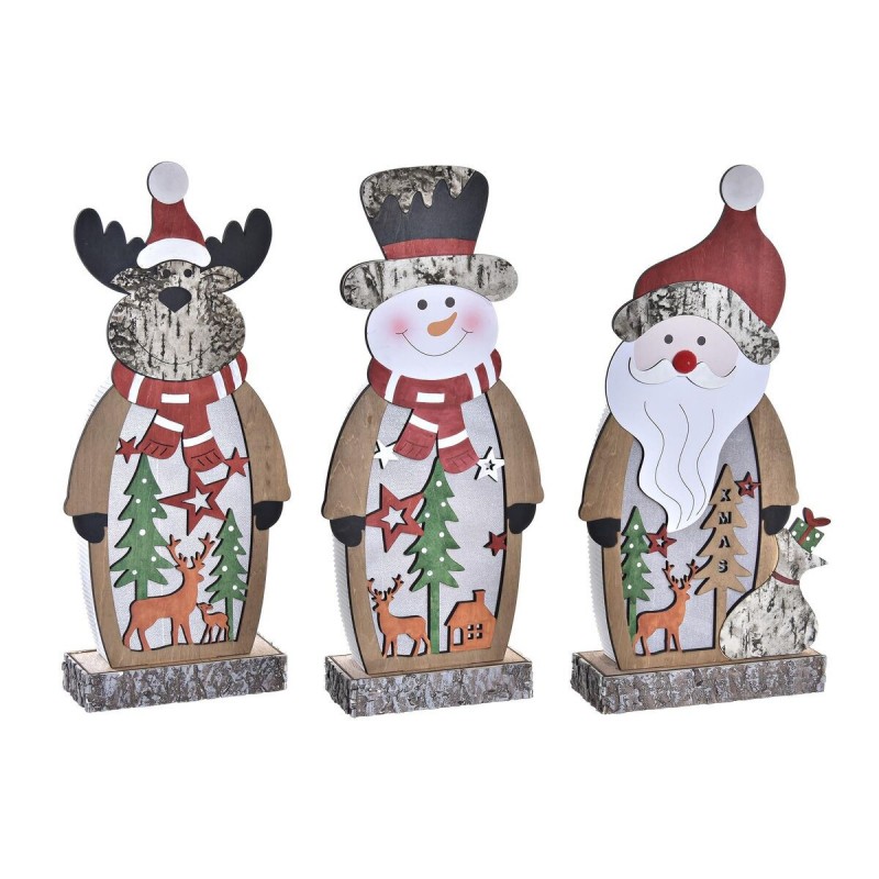 Decorazione luminosa DKD Home Decor Natale (18 x 7 x 40,5 cm) (3 Unità)