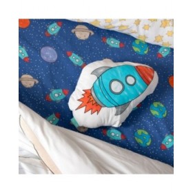 Cuscino HappyFriday Mr Fox Multicolore Razzo 40 x 30 cm
