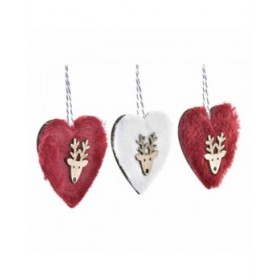 Set di Addobbi di Natale DKD Home Decor Poliestere (21 x 8 x 1 cm) (8 cm) (2 Unità)